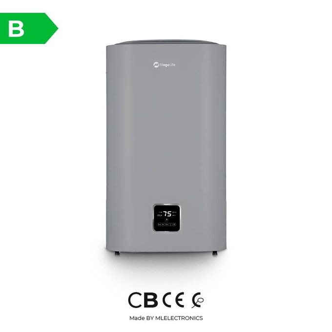 MEGALIFE CALENTADOR DE AGUA ELÉCTRICO SLIM SILVER 100 L